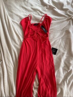 Coral jumpsuit